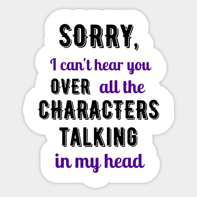Talkative Characters Sticker by Fortytwoish